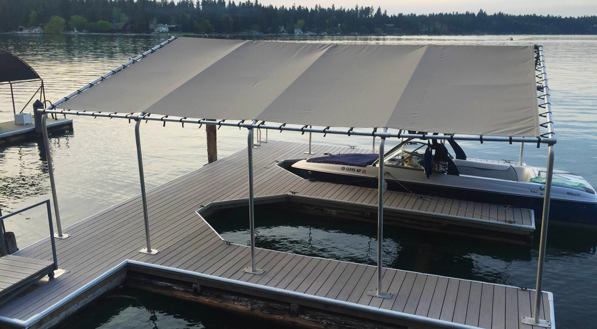 Rush-Co Marine Products | Custom Covers for Boat Lift Canopies