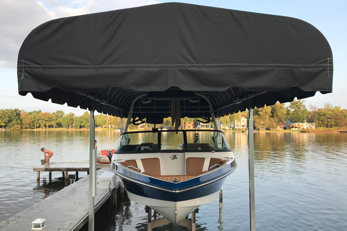 Rush-Co Marine Products | Boat Lift Canopies - The Perfect Fit
